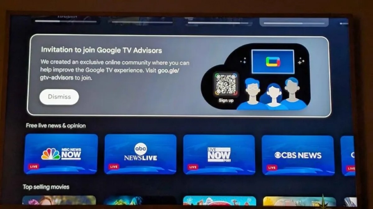 Google TV veut l'opinion de ses utilisateurs