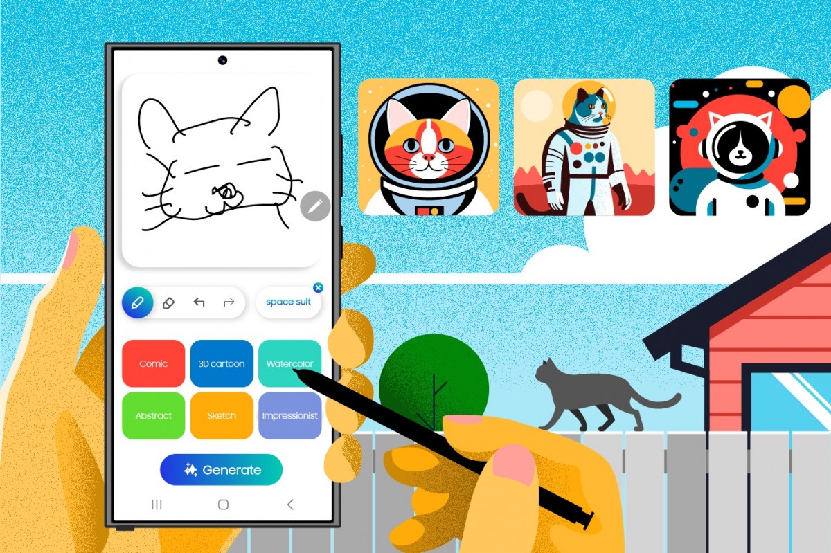 Samsung enrichit l'outil IA Sketch to Image